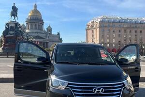 Аренда минивена с водителем по городу в Санкт-Петербурге; минивен Hyundai Grand Starex на 9 мест с водителем.; К Вашим... — Харченко Дмитрий Юрьевич