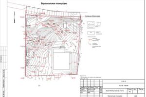 Благоустройство участка. Токсово. Рабочий проект. Вертикальная планировка — Крашенникова Елизавета Евгеньевна