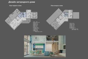 Проектирование двухэтажного загородного дома и разработка дизайна внутреннего пространства.; Площадь 370 м2; 2019 год — Лившиц Ксения Александровна