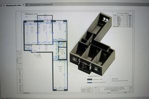 Выполнил обмер трёхкомнатной квартиры и оформил обмерный план в Revit — Назарьев Михаил Владимирович