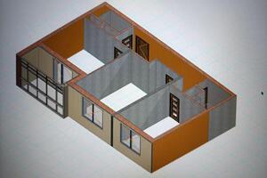 Выполнил обмер квартиры и оформил обмерный план и 3D модель в archiCAD для дальнейшего создания дизайн проекта — Назарьев Михаил Владимирович