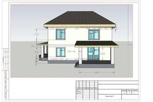 Проект выполненный в программе SketchUp. — Паршакова Виктория Олеговна