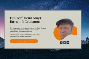 Лендинг на платформе Тильда — Степанов Виталий Романович