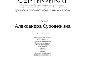 Диплом / сертификат №4 — Суровежина Александра Михайловна