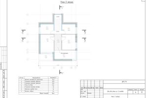 Пример проработки проекта малоэтажного жилого дома. План 2 этажа — Вечеря Глеб Андреевич