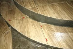 Полукруглые ступеньки по желанию заказчика, в целую плитку — Рядков Владимир Валентинович