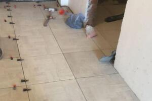 Керамогранит в прихожей с тёплым электрическим полом — Аптраков Сергей Наилевич