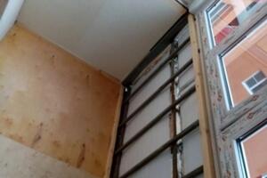 Утепление и обшивка балкона вагонкой. Полы пенопрлистерол и фанера. — Максимов Андрей Алексеевич
