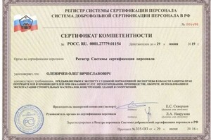 Диплом / сертификат №6 — Оленичев Олег Вячеславович