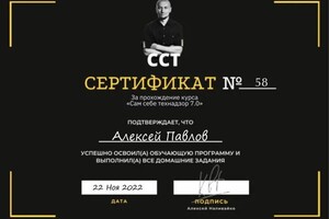 Диплом / сертификат №1 — Павлов Алексей Александрович