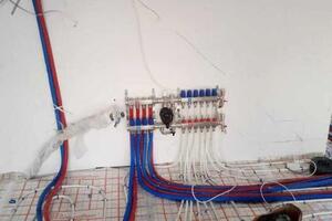 Небольшой коллекторный узел для лучевого подключения радиаторов отопления и теплого водяного пола — Федотов Антон Сергеевич