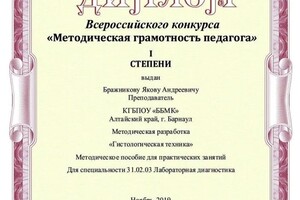 Диплом / сертификат №6 — Бражников Яков Андреевич