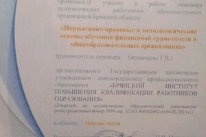 Родичева Юлия Владимировна — Диплом / сертификат №5