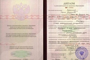 Снигирева Ирина Николаевна — Диплом / сертификат №5