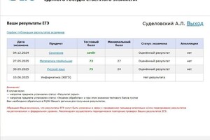 Суделовский Алексей Леонидович — Диплом / сертификат №1