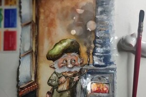 Акварельная иллюстрация к сказке — Брыкина Анна Владимировна