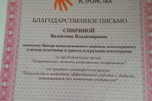 Диплом / сертификат №4 — Спирина Валентина Владимировна