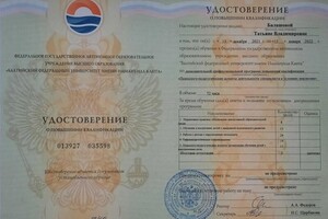 Диплом / сертификат №4 — Балашова Татьяна Владимировна