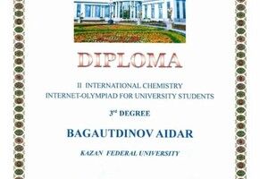 Диплом / сертификат №2 — Багаутдинов Айдар Газинурович