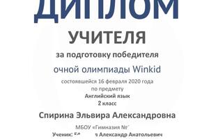 Подготовка к Олимпиадам и конкурсам. — Спирина Эльвира Александровна