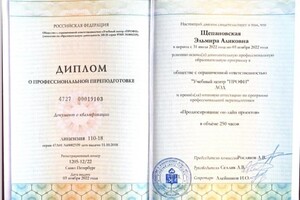 Диплом / сертификат №5 — Щепановская Эльмира Аликовна