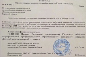 Диплом / сертификат №3 — Гофина Наталья Евгеньевна
