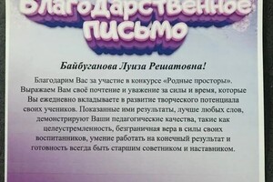 Диплом / сертификат №19 — Байбуганова Луиза Решатовна