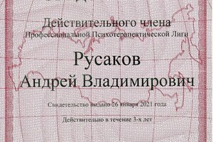 Диплом / сертификат №39 — Русаков Андрей Владимирович