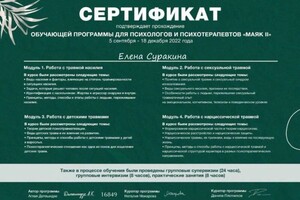 Диплом / сертификат №4 — Суракина Елена Сергеевна