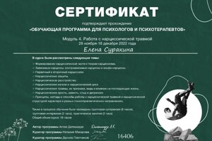 Диплом / сертификат №7 — Суракина Елена Сергеевна