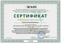 Диплом / сертификат №17 — Ануров Александр Викторович