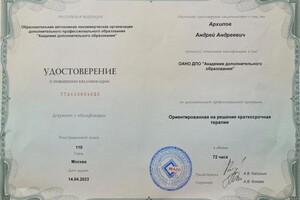 Диплом / сертификат №4 — Архипов Андрей Андреевич