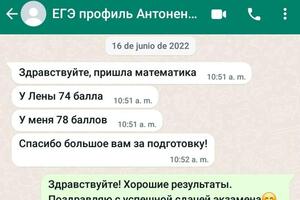 Результаты ЕГЭ профиль — Банникова Наталья Сергеевна