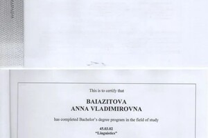 Диплом / сертификат №2 — Баязитова Анна Владимировна