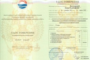 Диплом / сертификат №14 — Богатырева Елена Рудольфовна