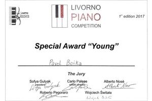 Livorno Piano competition (самый молодой финалист конкурса) — Бойко Павел Андреевич