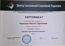 Диплом / сертификат №17 — Чашкова Нелли Сергеевна