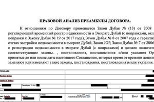 Описание: правовой анализ преамбулы договора.; Вид услуги: анализ документов — Дашиева Дари Дава-Цыреновна