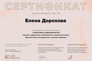 Диплом / сертификат №13 — Дорохова Елена Владимировна