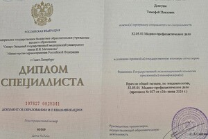 Диплом / сертификат №2 — Довгуша Тимофей Павлович
