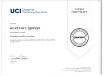 Grammar and Punctuation by Калифорнийский университет в Ирвайне on Coursera, July 10, 2019 — Дрижук Анжелика Михайловна