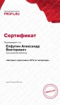 Диплом / сертификат №3 — Елфутин Александр Викторович