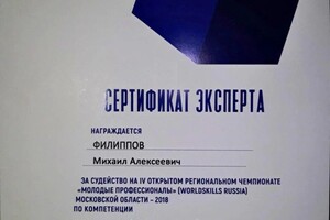 Диплом / сертификат №11 — Филиппов Михаил Алексеевич