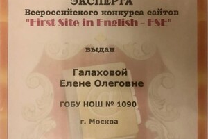 Диплом / сертификат №22 — Галахова Елена Олеговна