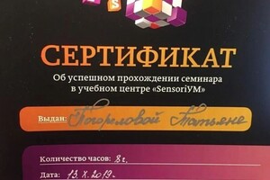 Диплом / сертификат №460 — Погорелова Татьяна Владимировна