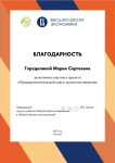 Диплом / сертификат №41 — Городилина Мария Сергеевна