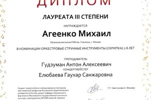 Диплом / сертификат №47 — Гудзуман Антон Алексеевич