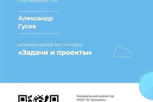 Диплом / сертификат №11 — Гусев Александр Анатольевич