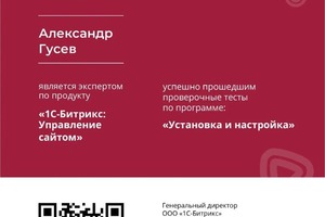 Диплом / сертификат №19 — Гусев Александр Анатольевич