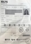 IELTS certificate — Хейффетц Милана Ярославовна